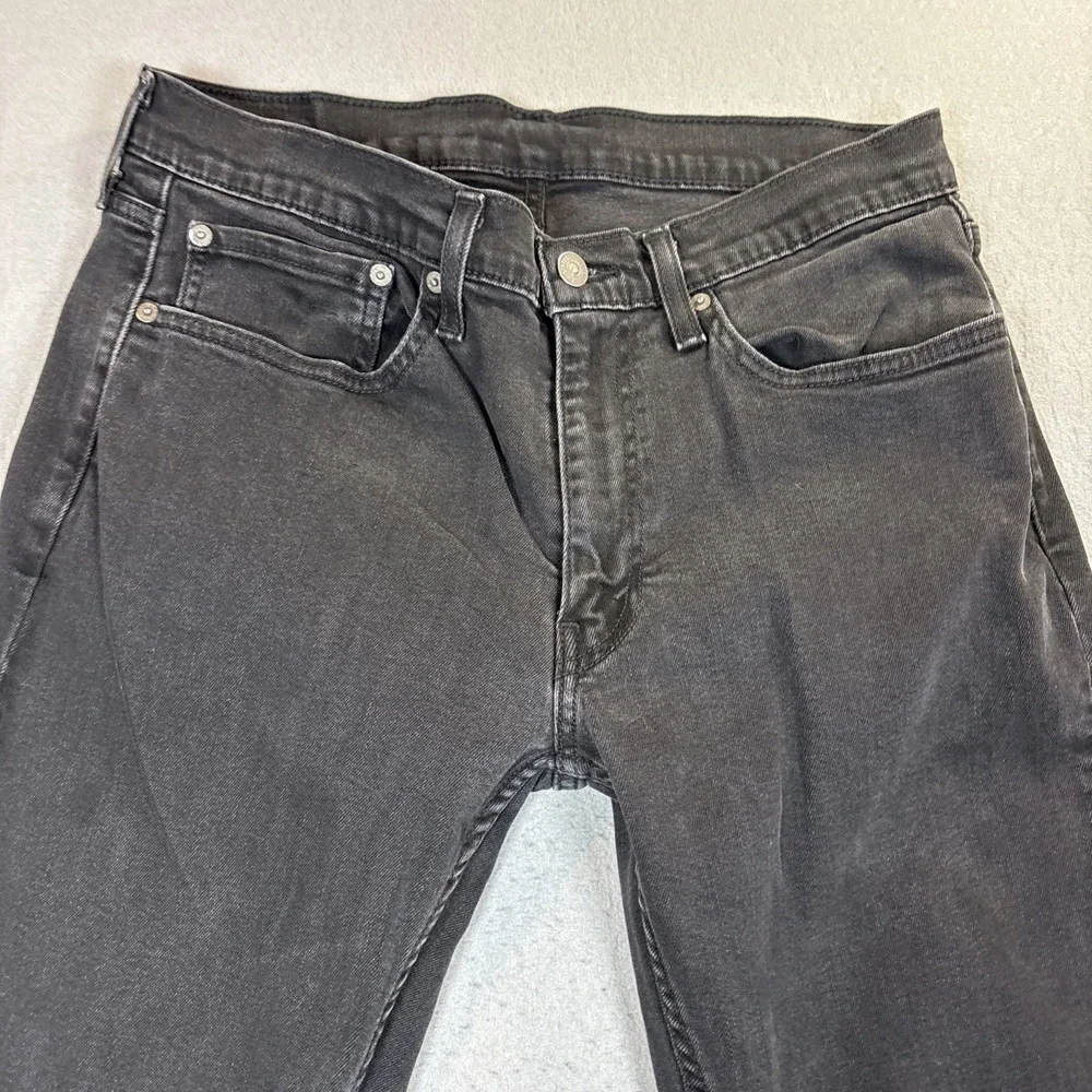 Levi's 559 Mens Relaxed Straight Fit Jeans 34X34 (33x31)‎ Black Stretch Denim